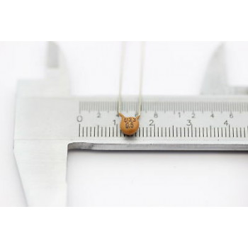 CERAMIC CAPACITOR 3.3pF 0.5% NOS (New Old Stock) 10PC. CA13U169F230715