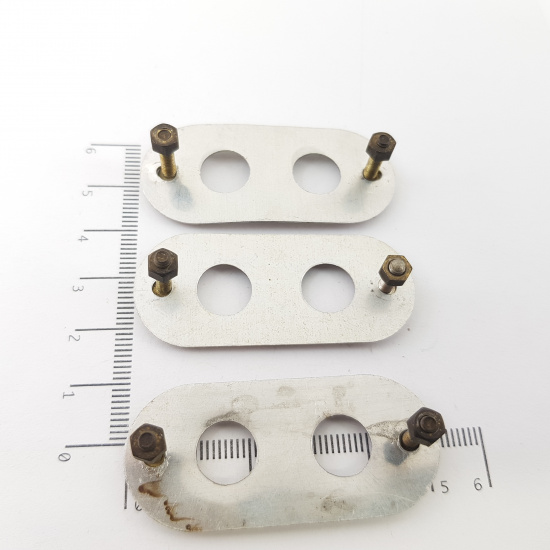 LOT OF 3 X  PLACA LOGOTIPO. PLATE...