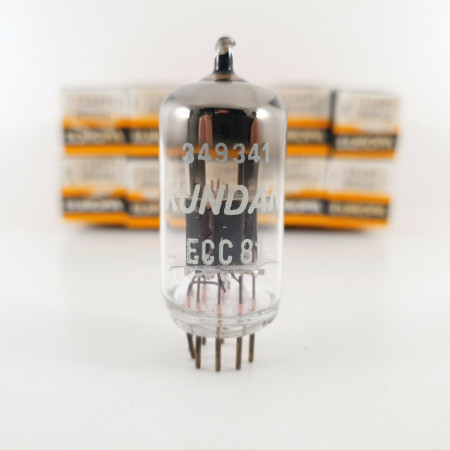 10 X 12AT7 / ECC81 KUNDAN TUBE. EUROPA BOX. SMOOTH PLATES. CU  ENA