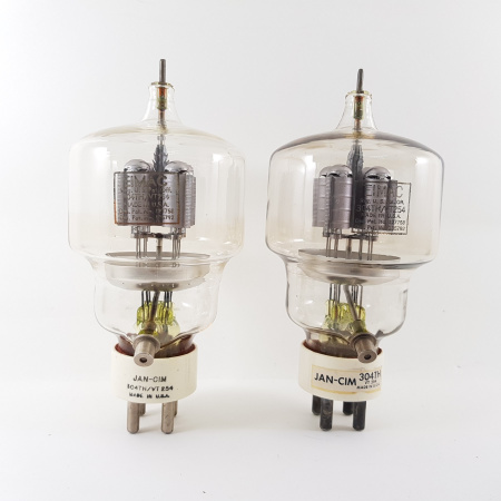 2 X JAN 304TH / VT254 EIMAC TUBE. PAIR TUBES. NOS. RCB409