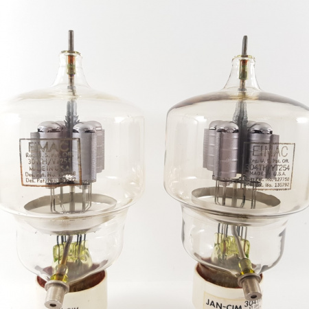 2 X JAN 304TH / VT254 EIMAC TUBE. PAIR TUBES. NOS. RCB409