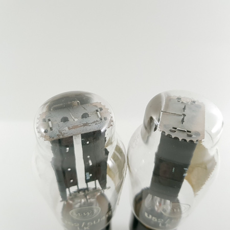 2 X 5U4G / U52 / CV575 MWT TUBE. 1960s PROD. BLACK PLATES. MATCHED PAIR. 4. CB399