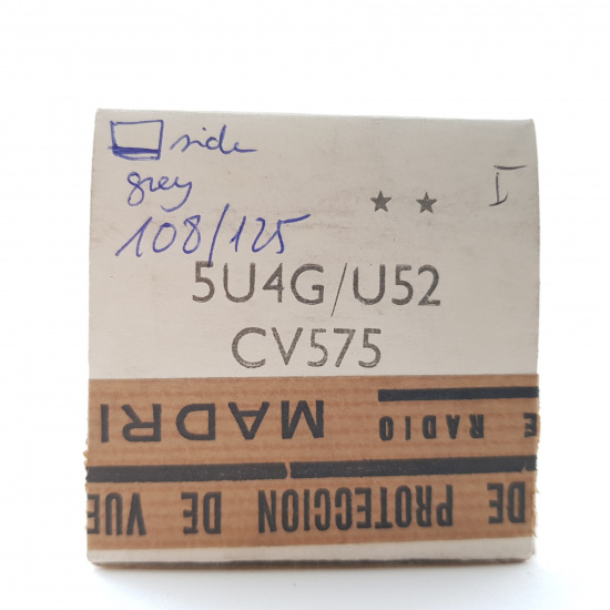 1 X 5U4G / U52 / CV575 MWT TUBE....