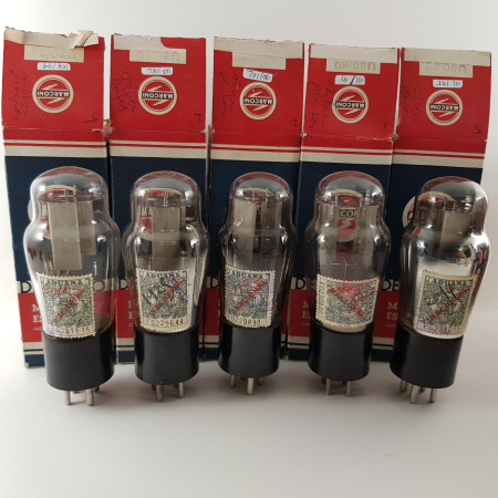 1 X U50/80 MARCONI TUBE. SILVER PLATES. 1948s NOS/NIB. AVAILABLE 8PCS RCB399