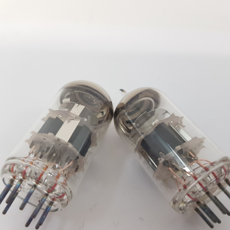 2 X ECC88 ERA TUBE TESLA PRODUCTION. MATCHED PAIR. NOS. RCB407V1