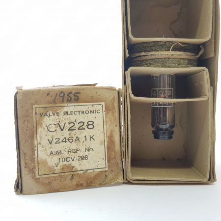 1 X CV228 VALVE ELECTRONIC TUBE. NOS/NIB. RC24
