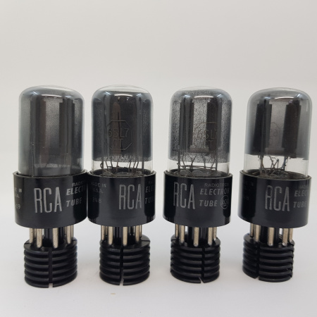 4 X 6SL7GT RCA TUBE. SMOKE. MATCHED QUAD. CH95