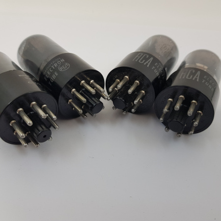 4 X 6SL7GT RCA TUBE. SMOKE. MATCHED QUAD. CH95