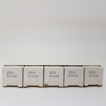 5 X JAN 6189W SYLVANIA...