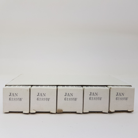 5 X JAN 6189W SYLVANIA TUBE. NOS / NIB. RC115