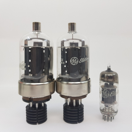 YAESU KIT 2 X 6146A (MATCHED PAIR) + 12BV7A / 12BY7A GE TUBES. NOS/NIB. RCB208