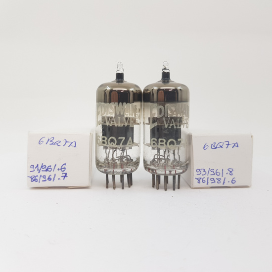 2 X 6BQ7A EDISWAN TUBE. MATCHED PAIR. 4. CH97