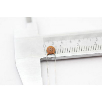 CERAMIC CAPACITOR 101pF 63V NOS (NEW OLD STOCK) 5PC. CA78U540F061016