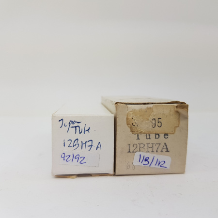 2 x 12BH7A TOSHIBA PRODUCTION TUBE. PAIR TUBE. RCB91