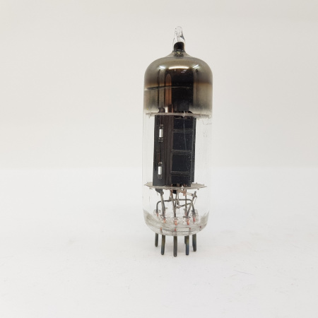 1 X 12BH7A TUBE. SQUARE GETTER BLACK PLATES TUBE. NOS. CB91
