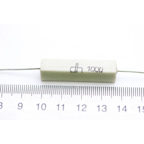 1 X CEMENTED CERAMIC RESISTOR 100R 100OHM 8W DH AXIAL NOS (New Old Stock) *1PC* U48