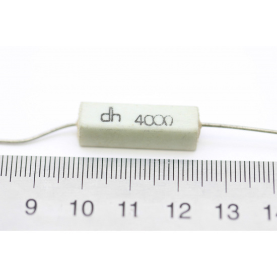 1 X CEMENTED CERAMIC RESISTOR 400R 400OHM 4W DH AXIAL NOS (New Old Stock) *1PC* U10