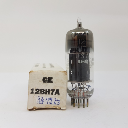 1 X 12BH7A GENERAL ELECTRIC TUBE. NOS/NIB. CB6
