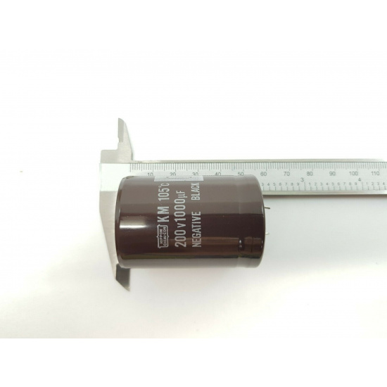 ELECTROLYTIC CAPACITOR NIPPON CHEMI-CON 1000uF 200V. 1PC. C382/3AU1F210824