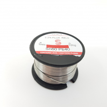1 X SOLDER WIRE 1mm. 60/40...