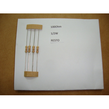 2 x RESISTOR. 1/2W 100R...