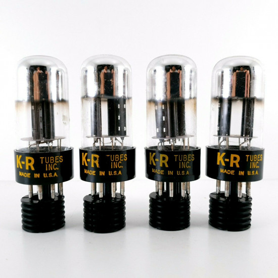 4 X 12SL7GT TUBE. KEN-RAD BRAND. ROTATED ROUND BLACK PLATES. 1950s. CA  ENA