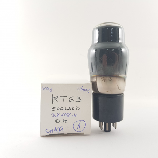 1 X KT63 MWT TUBE. INVERTED CUP GETTER. COPPER RODS. 1. CH109