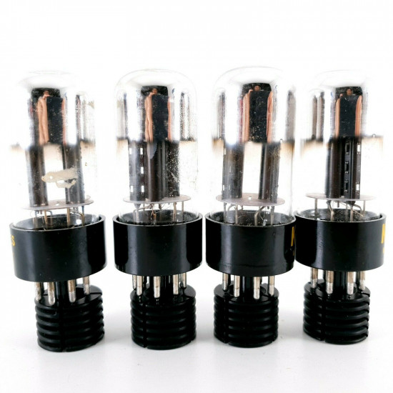 4 X 12SL7GT TUBE. KEN-RAD BRAND. ROTATED ROUND BLACK PLATES. 1950s. CA  ENA
