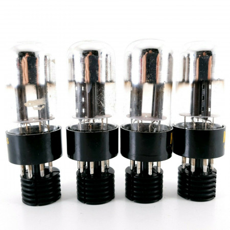 4 X 12SL7GT TUBE. KEN-RAD BRAND. ROTATED ROUND BLACK PLATES. 1950s. CA  ENA