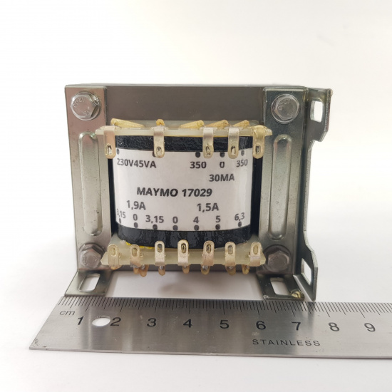 TRANSFORMADOR DE RADIO ANTIGUA 350-0-350V 45VA PARA 4 VALVULAS. R2 - 17029 ..1