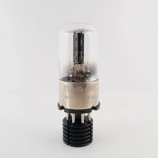 1 X 6J5GT TUNGSOL TUBE. FLAT GETTER. COPPER RODS. METAL BASE. NOS/NIB. CY  ENA