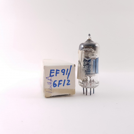 1 X EF91 / 6F12 / CV138 / Z77 / 6AM6 MULLARD TUBE. NOS. RC66