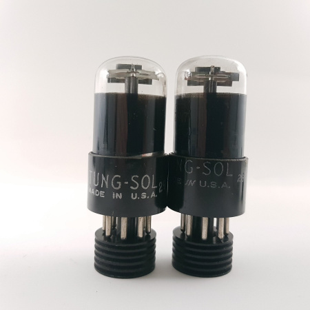2 X 12SN7GT TUNG-SOL TUBE. 1940s PRODUCTION. MATCHED PAIR. NOS. RCB44