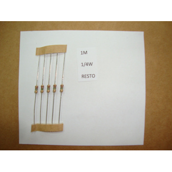 RESISTOR. 1/4W 1M 5% *8 PC*...