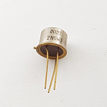 1 X 2N697 GOLD TRANSISTOR...