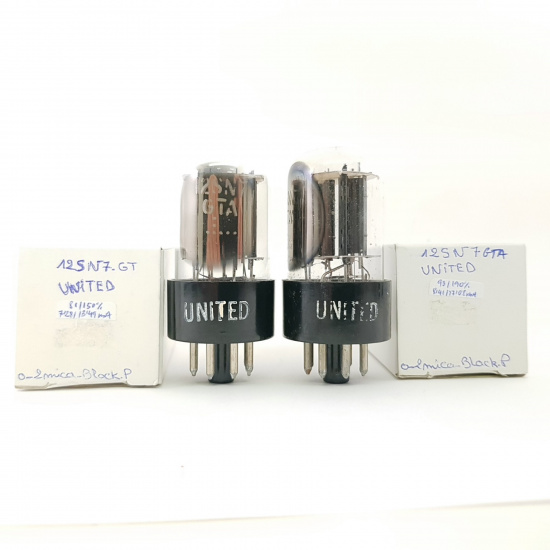 2 X 12SN7GTA UNITED TUBE. 1960s...