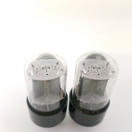 2 X 12SN7GTA UNITED TUBE. 1960s PRODUCTION. BLACK PLATES PAIR. NOS. RCB44