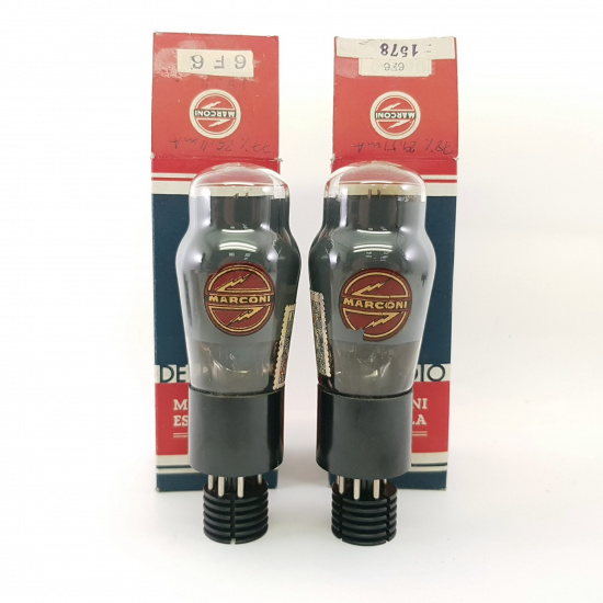 2 X 6F6G MARCONI TUBE. 1948. MATCHED...