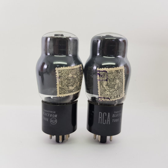 2 X 6F6G RCA TUBE. 1950s PROD. BLACK...