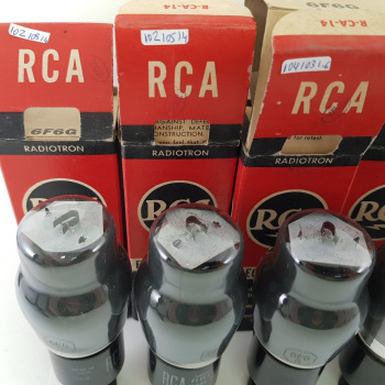 6 X 6F6G RCA TUBE. 1950s... 2