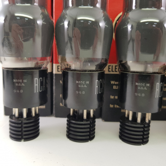 6 X 6F6G RCA TUBE. 1950s PROD. BLACK...
