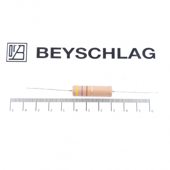 1 X 2W 470R 5% VINTAGE BEYSCHLAG RESISTOR. NOS. C1922U90F010824