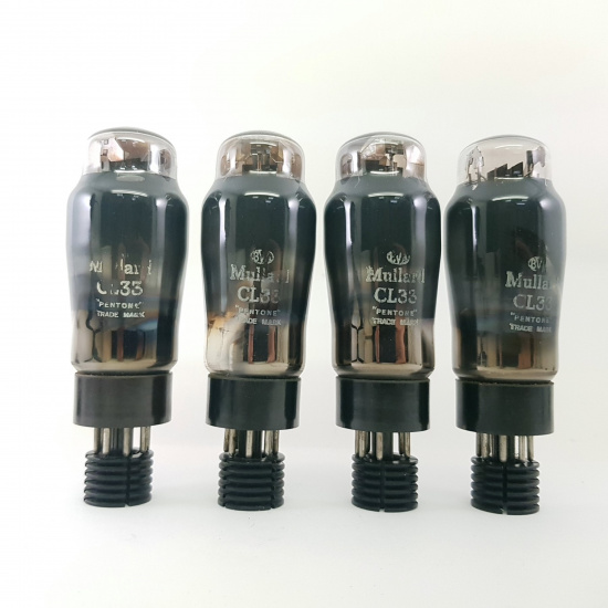 4 X CL33 MULLARD TUBE. 1950s PROD. QUAD 1. NOS/NIB. CI  ENA