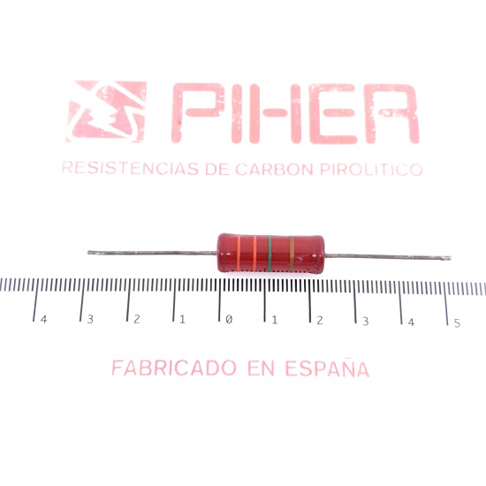 1 X 2W 3.3M 3M3 5% 1970s VINTAGE PIHER RESISTOR. NOS. C1914U70F110824