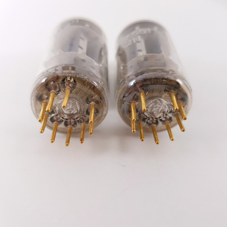 2 X 6211 TELEFUNKEN TUBE. 1960s PROD. GOLD PIN. MATCHED PAIR. 73. CH164