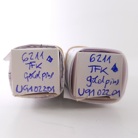 2 X 6211 TELEFUNKEN TUBE. 1960s PROD. GOLD PIN. MATCHED PAIR. 73. CH164