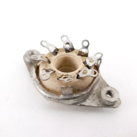 4 X HIGH QUALITY OCTAL CERAMIC TUBE SOCKET. US. MADE 1960´S PRODUCT, NOS CH83/146