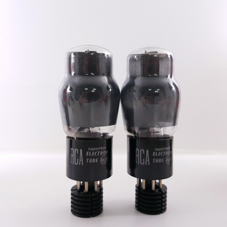2 X 6F6G RCA TUBE. 1950s PROD. BLACK PLATES. MATCHED PAIR. RCB409V2