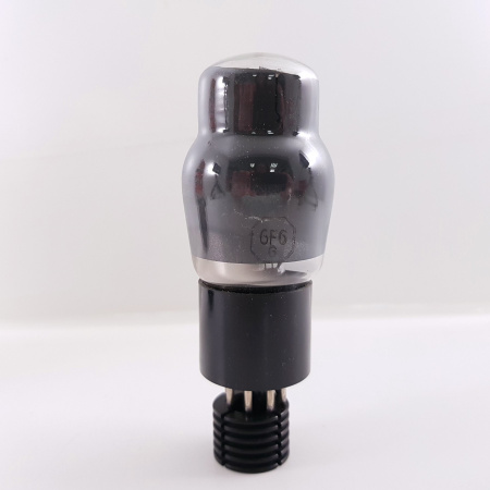 1 X 6F6G RCA TUBE. 1950s PROD. BLACK PLATES. NOS/NIB. RCB409V3