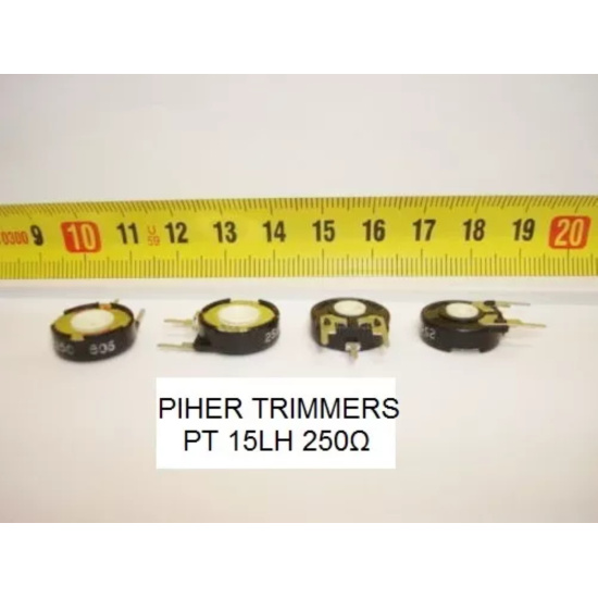 1 x POTENCIOMETROS - TRIMMERS. PIHER PCB PT15LH 250Ohm 250R. RCA28